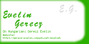 evelin gerecz business card